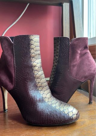 Botines Roberto Verino Piel Serpiente Talla 38