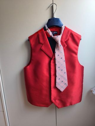 Traje comunión niño azul talla 13/14