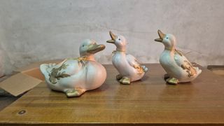 Soprammobili in ceramica a forma di anatra