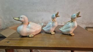 Soprammobili in ceramica a forma di anatra