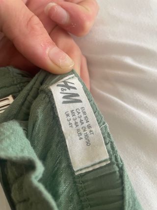 Falda H&M verde