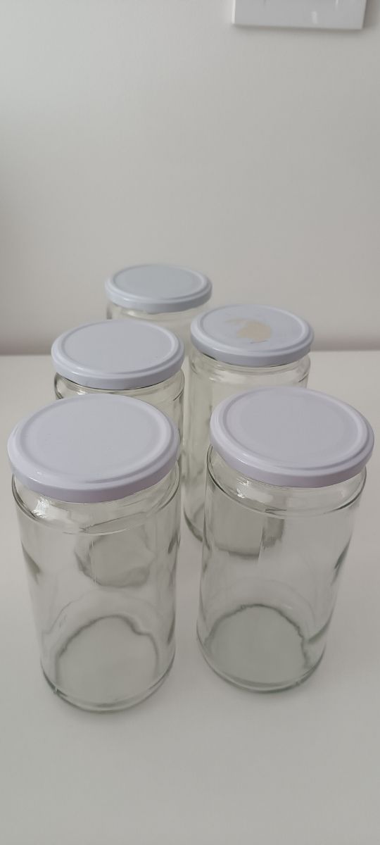 Lote 5 Tarros de cristal