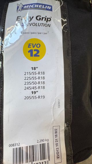 Cadenas de nieve Michelin Easy Grip EVO 12