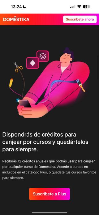Domestika Plus, suscripción anual. cursos