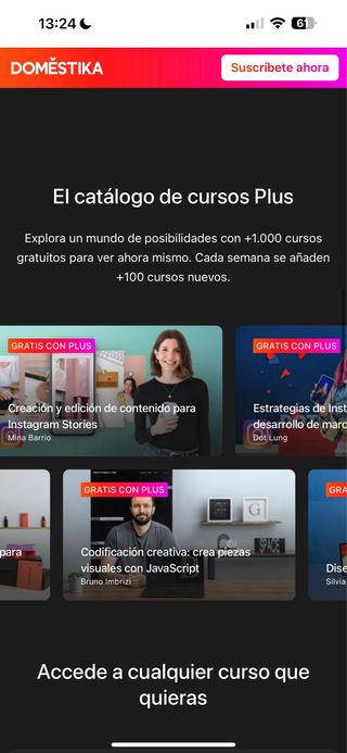 Domestika Plus, suscripción anual. cursos