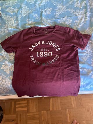 Camiseta Jack & Jones granate 