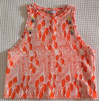 Top Zara Naranja Talla S
