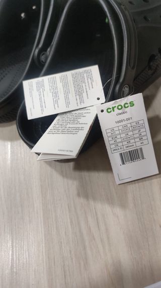 Crocs Classic Talla 45 M11 Negro