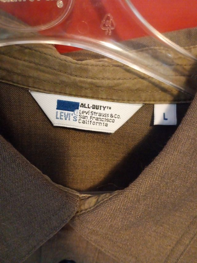 Camisa verde militar manga larga