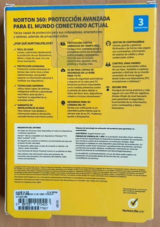 Norton 360 Deluxe Suscripción 1 Año