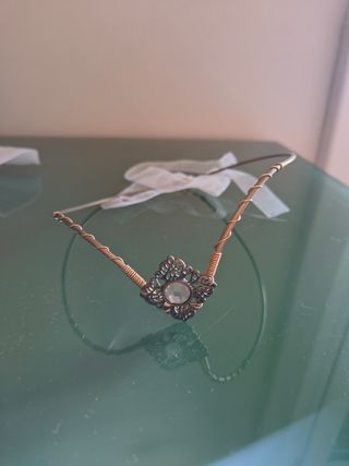 Tiara Diadema Medieval Dorada 