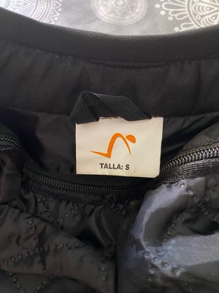 Chaqueta moto negra y rosa Talla S. 