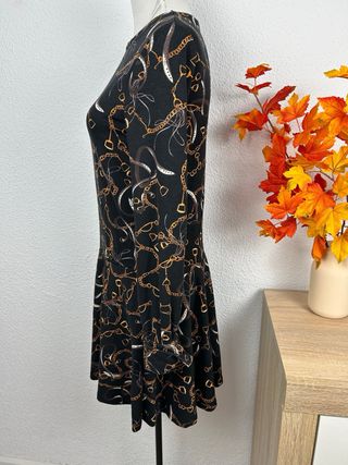 Vestido Zara Cadenas Talla S