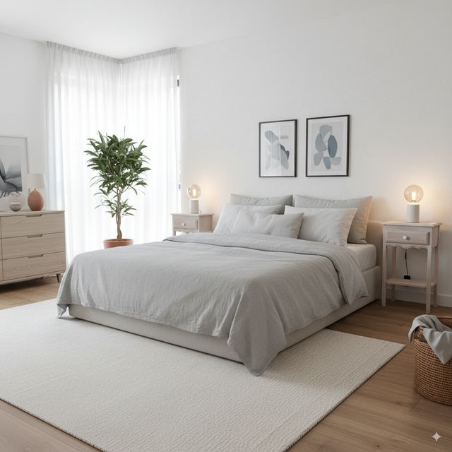 Mesitas de noche de madera lavada