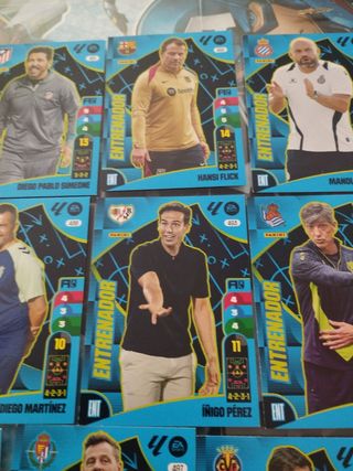 Adrenalyn Estampas de Fútbol Entrenadores