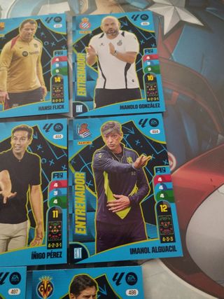 Adrenalyn Estampas de Fútbol Entrenadores