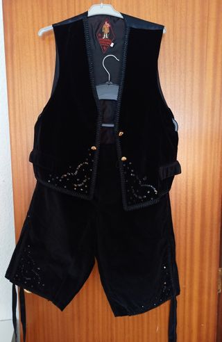 Traje Baturro Hombre Terciopelo Negro T.48 (L)