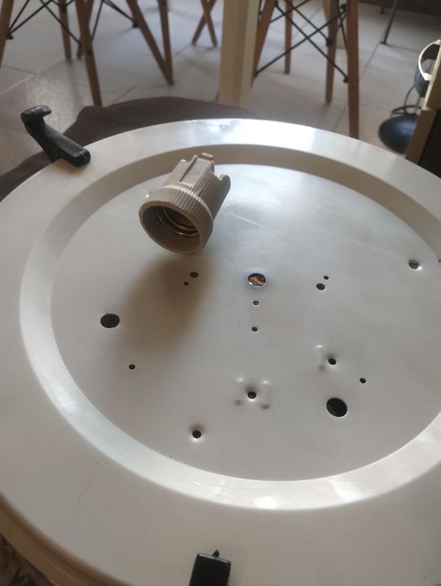 Plafoniera soffitto vetro effetto martellato