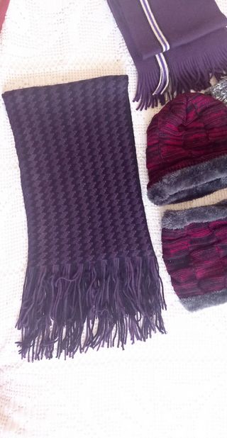 Lote bufanda y gorro invierno