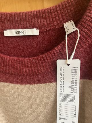 Jersey Esprit rayas invierno