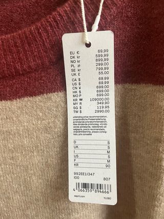 Jersey Esprit rayas invierno