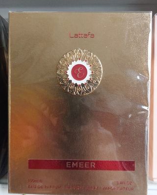 Perfume Lattafa Ameer Dorado y Rojo