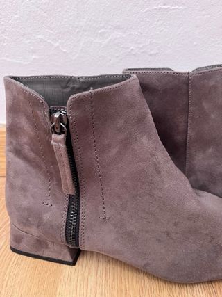 Botines Zara Basics café