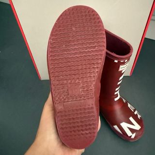 Botas de agua Hunter rojas con logo
