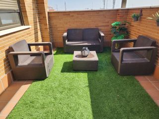 Conjunto de jardín marrón