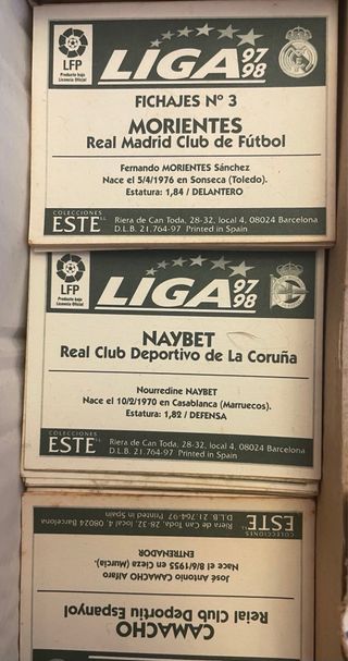 Cromos Liga Este Panini 1990/91 hasta 2025/26