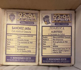 Cromos Liga Este Panini 1990/91 hasta 2025/26