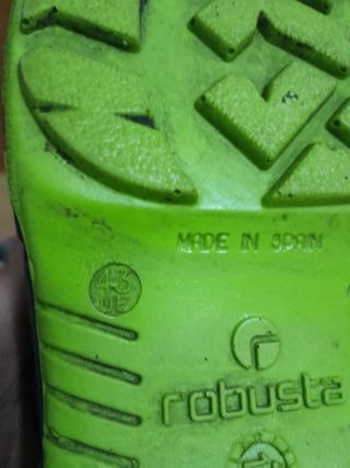 Botas de seguridad color azul verdoso