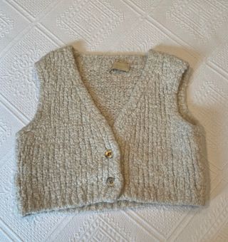 Chaleco de lana beige Momoni