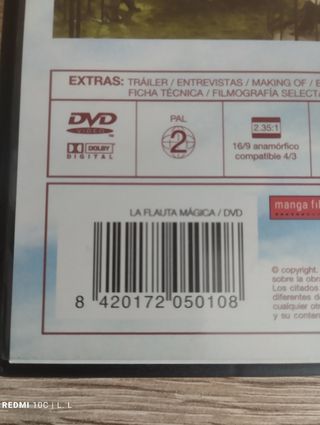 DVD La Flauta Mágica (Español)