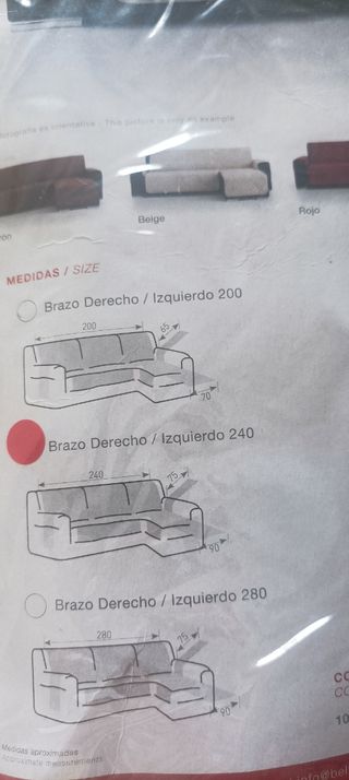 Funda Chaise Longue Belmarti Beige 2'40