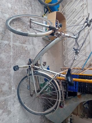 Bicicleta de montaña azul