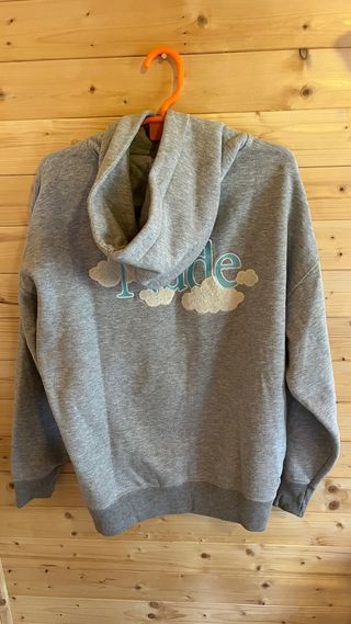 Sudadera Nude Project bordada gris