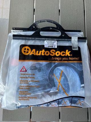 Cadenas de nieve Auto Sock. Rueda grande.