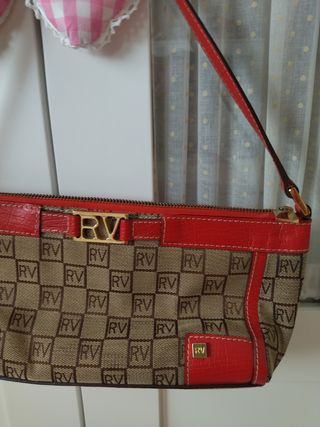 Bolso Roberto Verino Marrón y Rojo