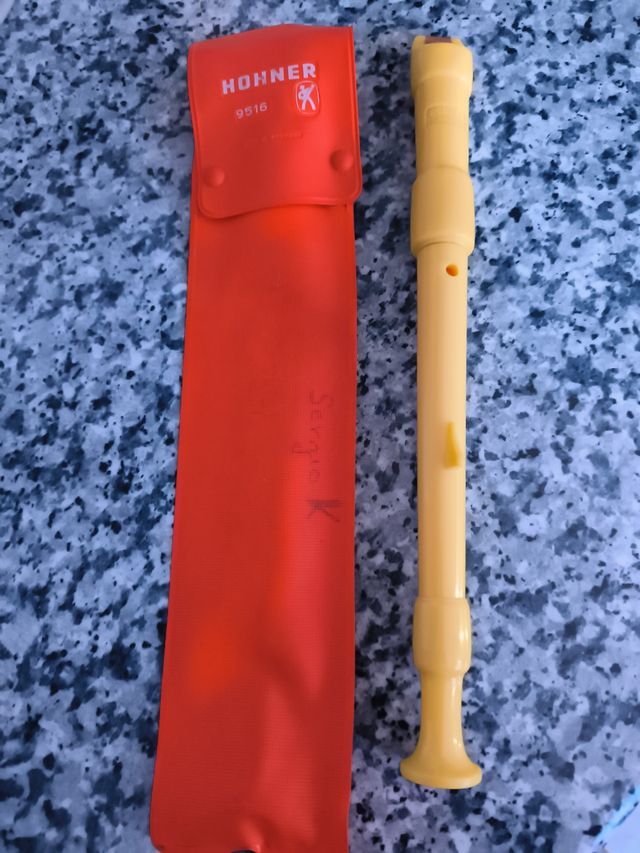 Flauta Hohner 9516 con funda naranja