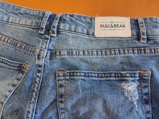 Pantalones cortos vaqueros Pull&Bear desgastados
