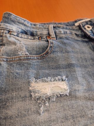 Pantalones cortos vaqueros Pull&Bear desgastados