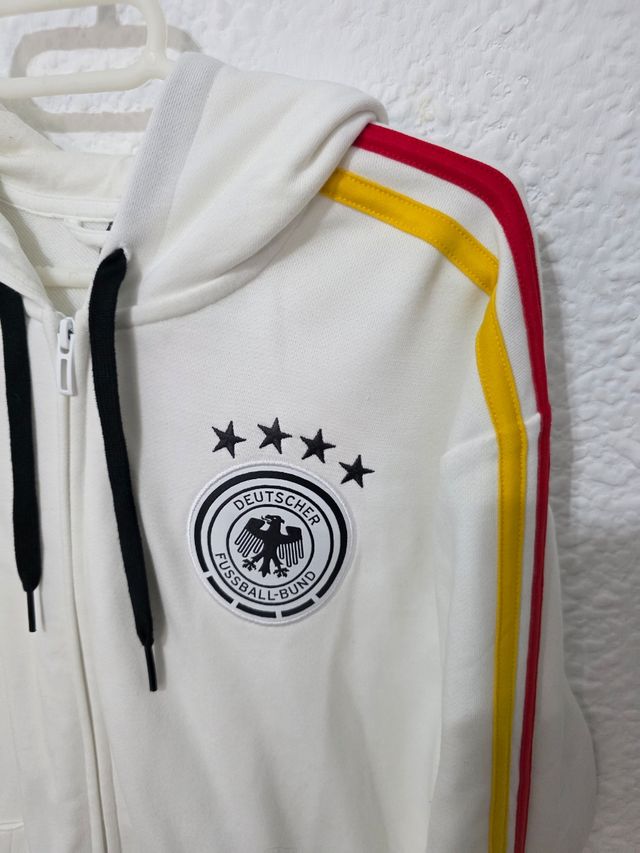 Sudadera Adidas Blanca con Rayas