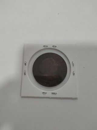 Moneda Isabel II 5 Céntimos Escudo 1867 Barcelona