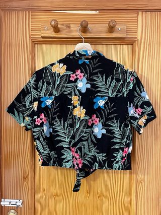 Camisa corta estampada floral lefties