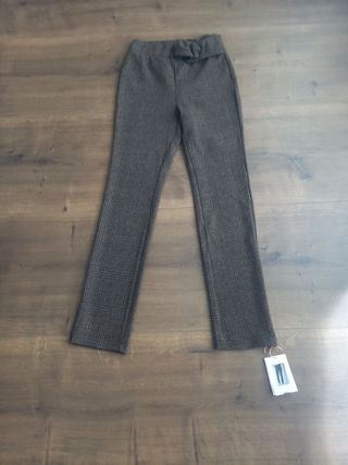 Pantalón lana cuadros chica