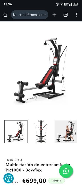 Máquina de ejercicios Bowflex pr1000