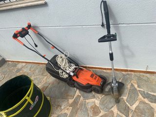 Cortacésped y perfiladora Black+Decker