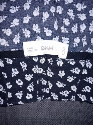 Falda Mango Estampada Flores T.M