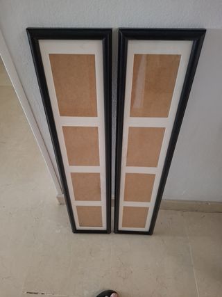 2 Marcos Fotos Ikea Negro Madera 4 Fotos